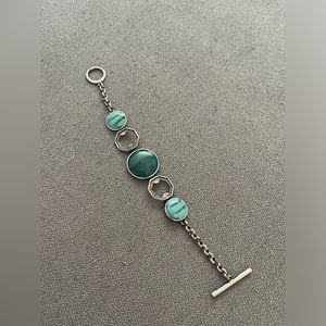 Silver bracelet turquoise stone bracelet